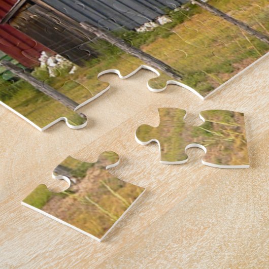 Landschap Nebraska. Legpuzzel (Zijkant)