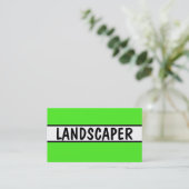 Landschap Neon Green Visitekaartje (Staand voorkant)