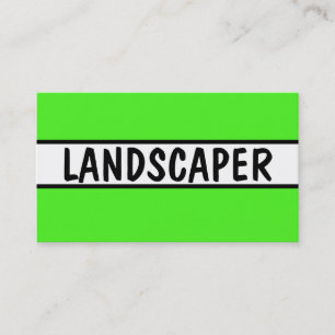 Landschap Neon Green Visitekaartje