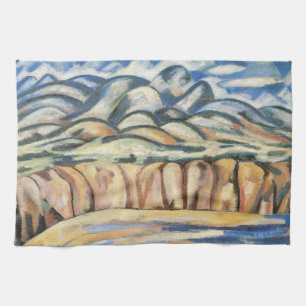 Landschap, New Mexico door Marsden Hartley, Fijne  Theedoek
