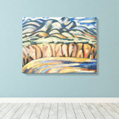 Landschap, New Mexico door Marsden Hartley, Fine A Canvas Afdruk (Insitu (Houten vloer))