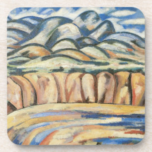 Landschap, New Mexico door Marsden Hartley, Fine A Drankjes Onderzetter