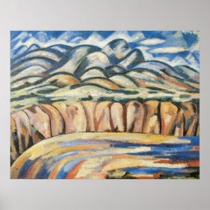 Landschap, New Mexico door Marsden Hartley, Fine A Poster