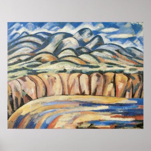 Landschap, New Mexico door Marsden Hartley, Fine A Poster (Voorkant)