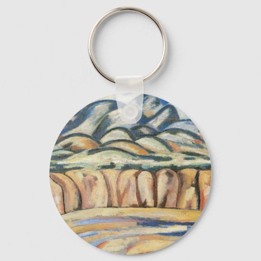 Landschap, New Mexico door Marsden Hartley, Fine A Sleutelhanger (Achterkant)