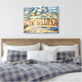 Landschap, New Mexico van Marsden Hartley, Fijne K Canvas Afdruk (Insitu (Slaapkamer))