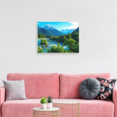 Landschap No. 10, Landschap Serie Canvasprint Canvas Afdruk (Insitu (Woonkamer))