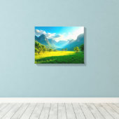 Landschap No. 13, Landschap Serie Canvasprint Canvas Afdruk (Insitu (Houten vloer))