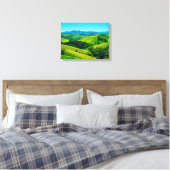 Landschap No. 15, Landschap Serie Canvasprint Canvas Afdruk (Insitu (Slaapkamer))