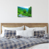 Landschap No. 16, Landschap Serie Canvasprint Canvas Afdruk (Insitu (Slaapkamer))