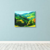 Landschap No. 2, Landschap Serie Canvasprint Canvas Afdruk (Insitu (Houten vloer))