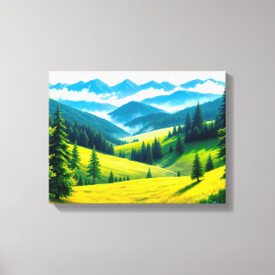 Landschap No. 4, Landschap Serie Canvasprint Canvas Afdruk