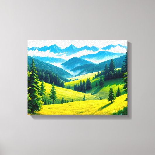 Landschap No. 4, Landschap Serie Canvasprint Canvas Afdruk (Voorkant)
