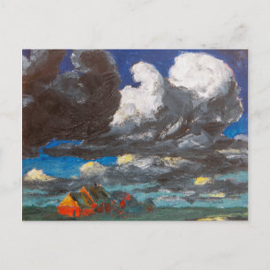 Landschap, Noord-Friesland   Emil Nolde   Briefkaart