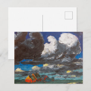 Landschap, Noord-Friesland   Emil Nolde   Briefkaart