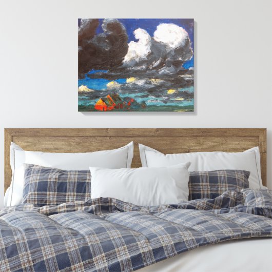 Landschap, Noord-Friesland | Emil Nolde | Canvas Afdruk (Insitu (Slaapkamer))