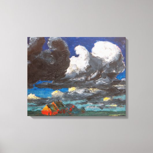 Landschap, Noord-Friesland | Emil Nolde | Canvas Afdruk (Voorkant)