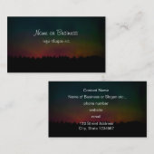 Landschap Noordelijke Lichten Visitekaartje (Voorkant / Achterkant)