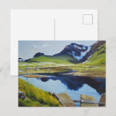 Landschap Noorwegen Briefkaart (Voorkant / Achterkant)