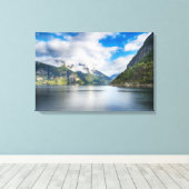 Landschap Noorwegen Canvas Afdruk (Insitu (Houten vloer))