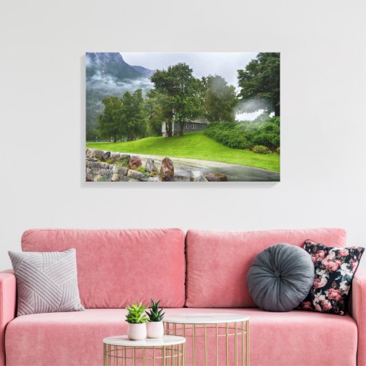 Landschap Noorwegen Canvas Afdruk (Insitu (Woonkamer))