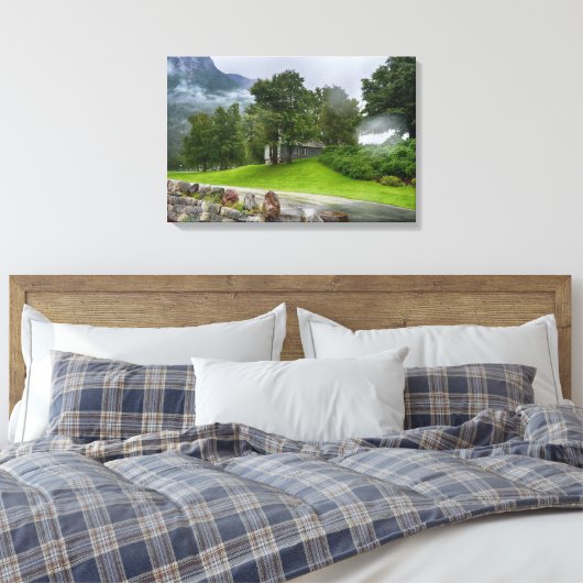 Landschap Noorwegen Canvas Afdruk (Insitu (Slaapkamer))