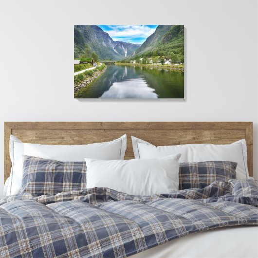 Landschap Noorwegen Canvas Afdruk (Insitu (Slaapkamer))