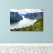 Landschap Noorwegen Canvas Afdruk (Insitu (Houten vloer))