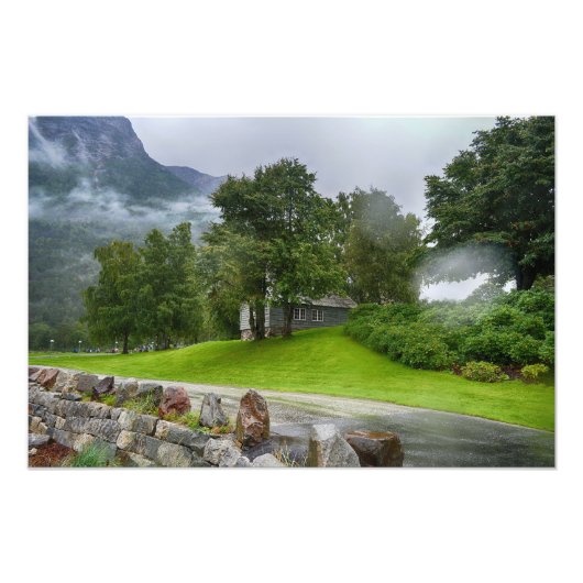 Landschap Noorwegen Foto Afdruk (Voorkant)