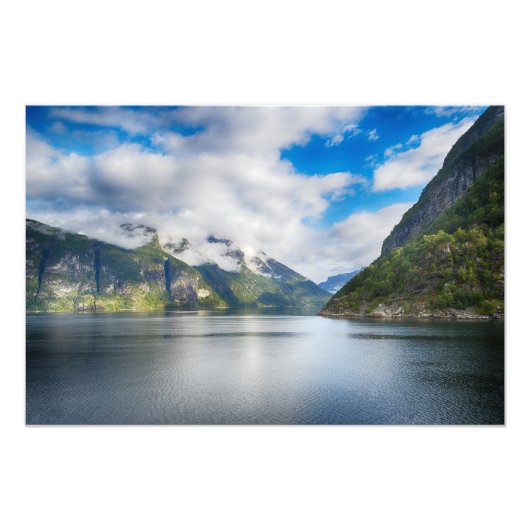 Landschap Noorwegen Foto Afdruk (Voorkant)