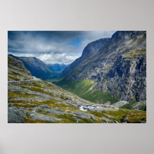 Landschap Noorwegen Poster (Voorkant)