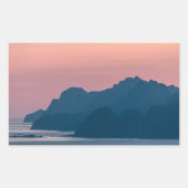 Landschap Noorwegen Rechthoekige Sticker (Voorkant)