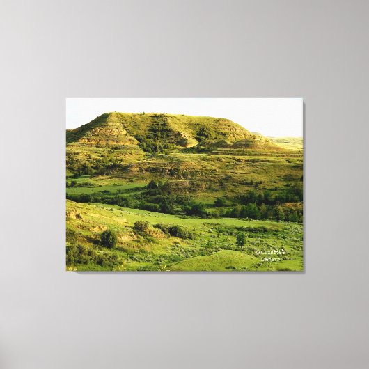 Landschap North Dakota's Canvas Afdruk (Voorkant)