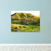 Landschap North Dakota's Canvas Afdruk (Insitu (Houten vloer))