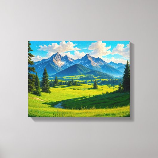 Landschap Nr. 11, Landschap Serie Canvasprint Canvas Afdruk (Voorkant)