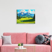 Landschap Nr. 11, Landschap Serie Canvasprint Canvas Afdruk (Insitu (Woonkamer))