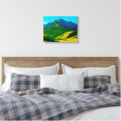 Landschap Nr. 17, Landschap Serie Canvasprint Canvas Afdruk (Insitu (Slaapkamer))