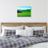 Landschap nr. 1, Landschap Serie Canvasprint Canvas Afdruk (Insitu (Slaapkamer))
