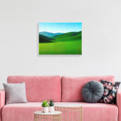 Landschap nr. 1, Landschap Serie Canvasprint Canvas Afdruk (Insitu (Woonkamer))