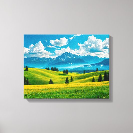 Landschap Nr. 20, Landschap Serie Canvasprint Canvas Afdruk (Voorkant)