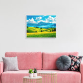Landschap Nr. 20, Landschap Serie Canvasprint Canvas Afdruk (Insitu (Woonkamer))