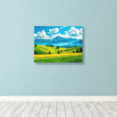 Landschap Nr. 20, Landschap Serie Canvasprint Canvas Afdruk (Insitu (Houten vloer))