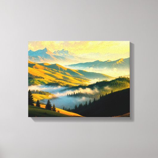 Landschap Nr. 5, Landschap Serie Canvasprint Canvas Afdruk (Voorkant)