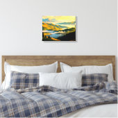 Landschap Nr. 5, Landschap Serie Canvasprint Canvas Afdruk (Insitu (Slaapkamer))