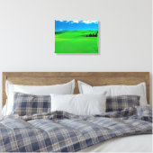 Landschap Nr. 7, Landschap Serie Canvasprint Canvas Afdruk (Insitu (Slaapkamer))