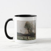 Landschap of, 's ochtends in het veld mok (Links)