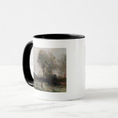 Landschap of, 's ochtends in het veld mok (Voorkant links)