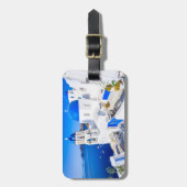 Landschap Oia Bagage Label (Voorkant verticaal)