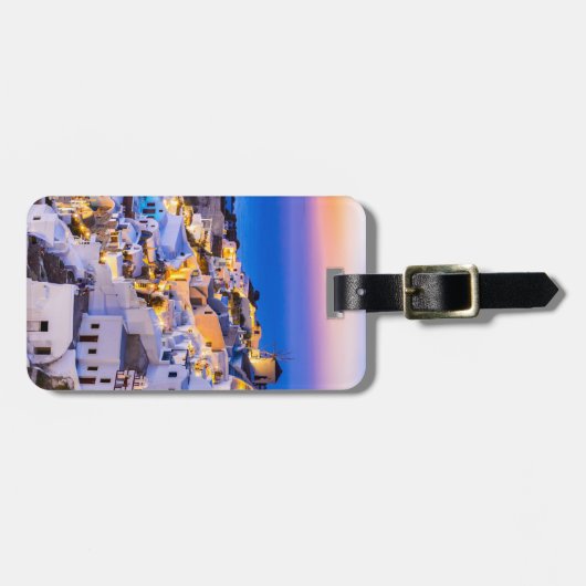 Landschap Oia Bagage Label (Voorkant horizontaal)