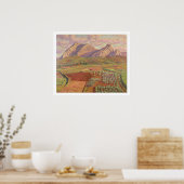 Landschap (olie op doek) poster (Keuken)